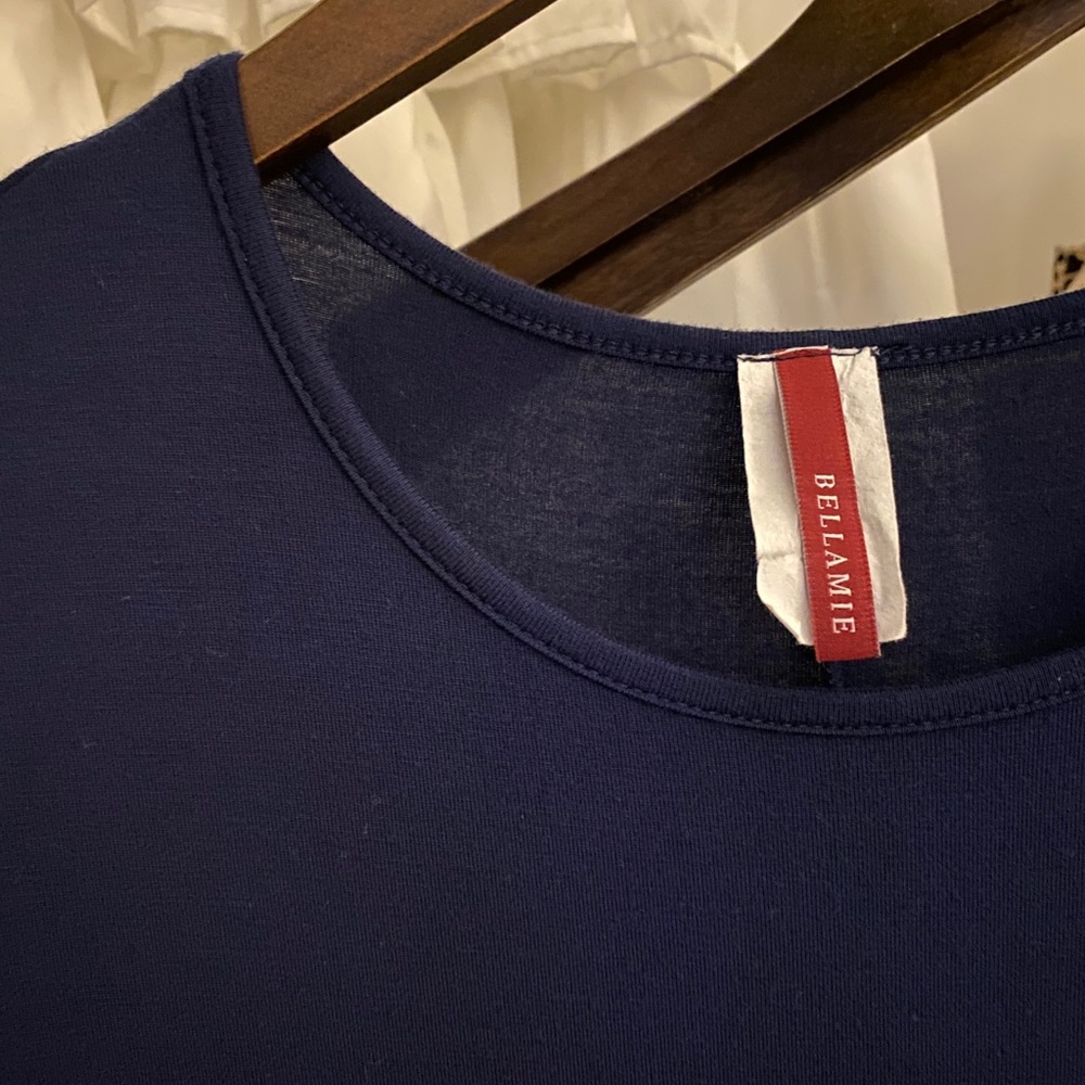BELLAMI Navy Ruffle Top - Picture 2 of 3
